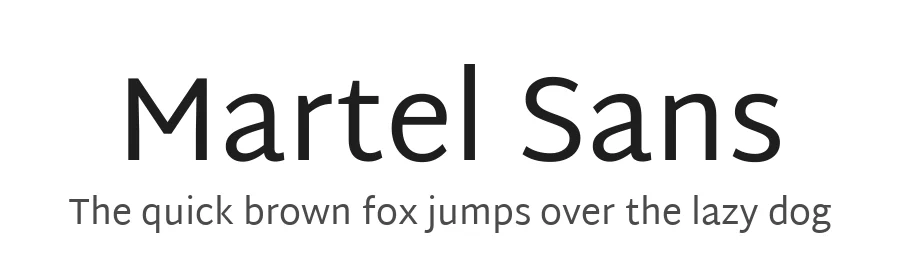 Martel Sans by Dan Reynolds, Mathieu Réguer — Sans Serif Font