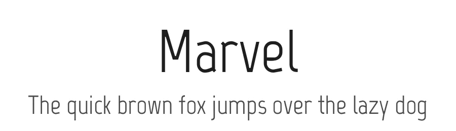 Marvel by Carolina Trebol β Sans Serif Font
