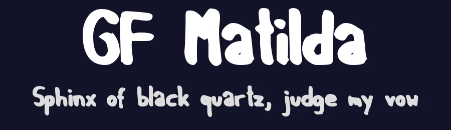 GF Matilda by GF Fonts — Script Handwritten Font — thumbnail 2