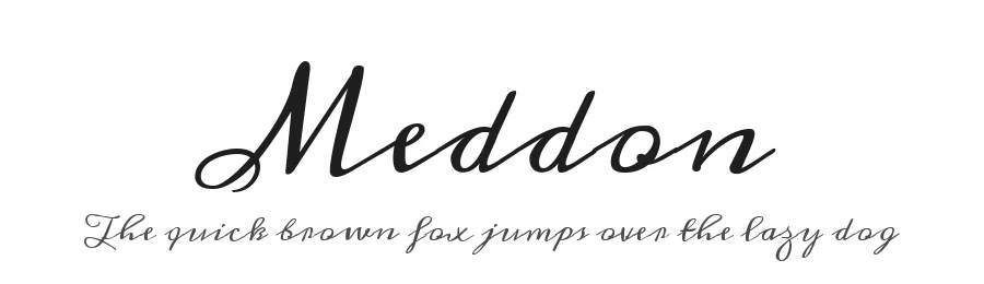 Meddon by Vernon Adams — Script Handwritten Font
