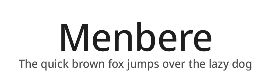 Menbere by Aleme Tadesse, Sorkin Type, Eben Sorkin β Sans Serif Font