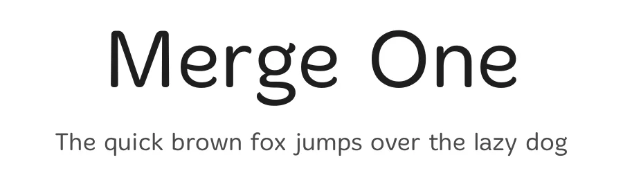 Merge One by Kosal Sen β Sans Serif Font