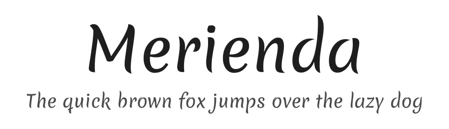 Merienda by Eduardo Tunni — Script Handwritten Font