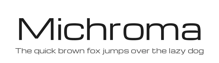 Michroma by Vernon Adams β Sans Serif Font