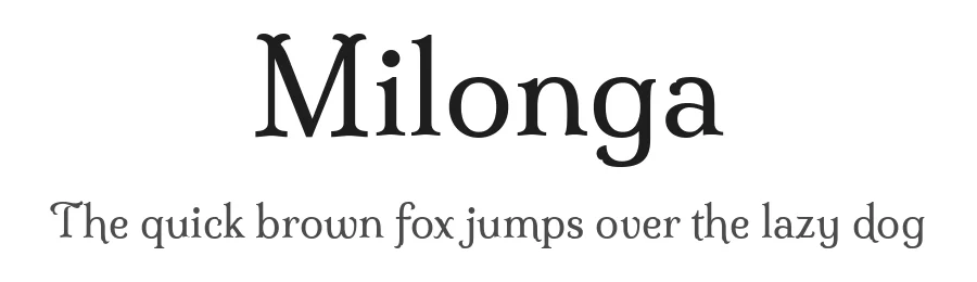 Milonga by Impallari Type — Display Font