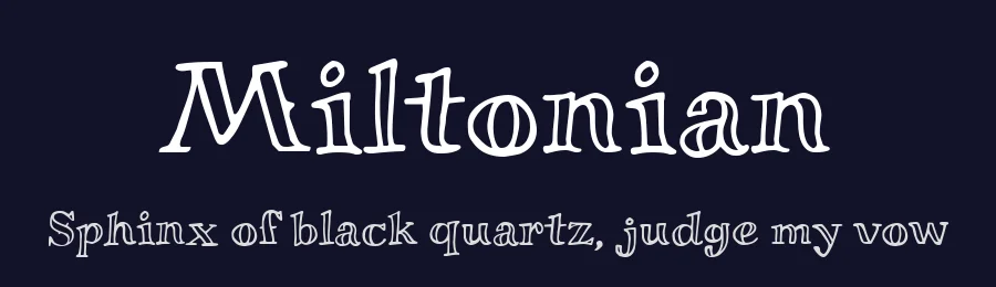 Miltonian by Impallari Type — Display Font — thumbnail 2