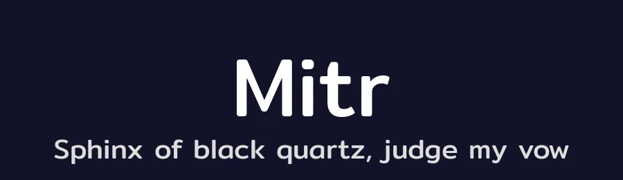 Mitr by Cadson Demak — Sans Serif Font — thumbnail 2