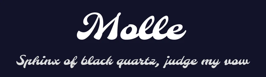 Molle by Elena Albertoni — Script Handwritten Font — thumbnail 2