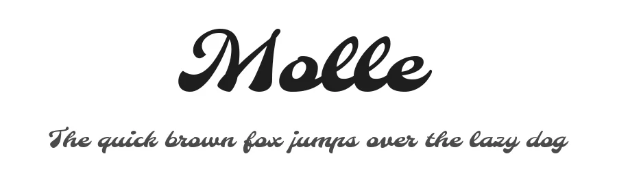 Molle by Elena Albertoni — Script Handwritten Font