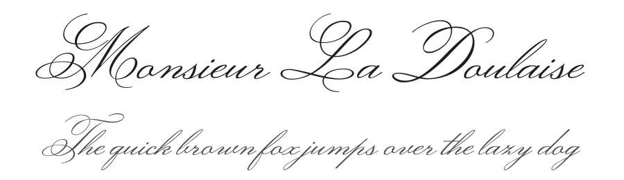 Monsieur La Doulaise by Sudtipos — Script Handwritten Font