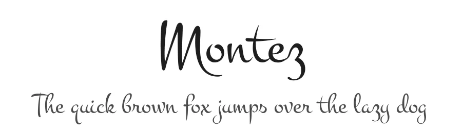 Montez by Astigmatic — Script Handwritten Font