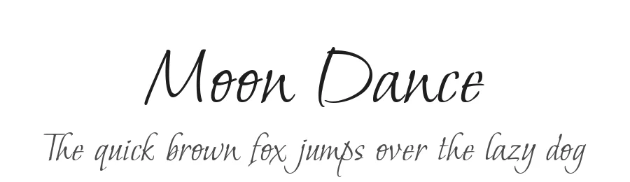 Moon Dance by Robert Leuschke — Script Handwritten Font