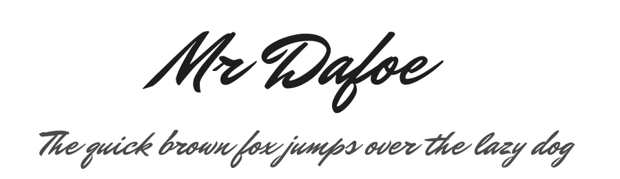 Mr Dafoe by Sudtipos — Script Handwritten Font