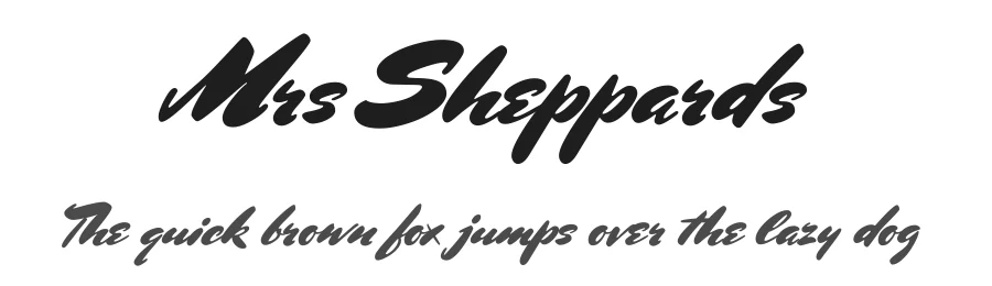 Mrs Sheppards by Sudtipos — Script Handwritten Font