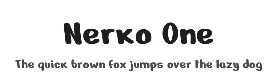 Nerko One by Nermin Kahrimanovic — Script Handwritten Font