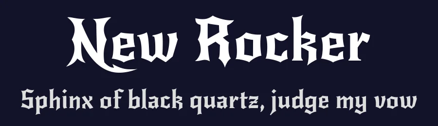 New Rocker by Impallari Type — Display Font — thumbnail 2