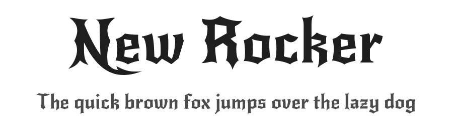 New Rocker by Impallari Type — Display Font