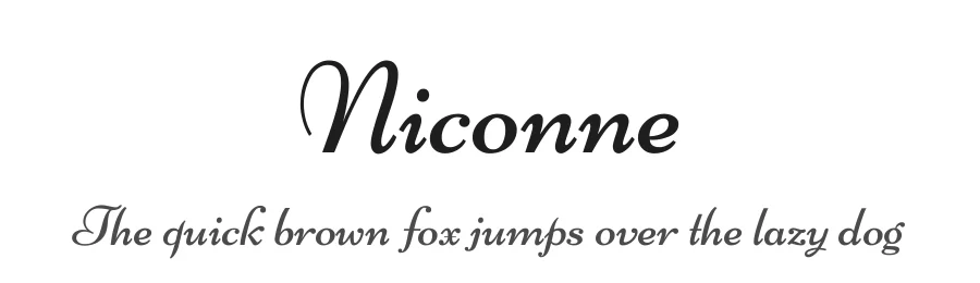 Niconne by Vernon Adams — Script Handwritten Font