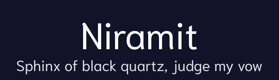 Niramit by Cadson Demak — Sans Serif Font — thumbnail 2