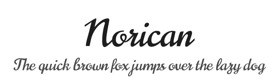 Norican by Vernon Adams — Script Handwritten Font