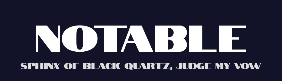 Notable by Eli Block, Hana Tanimura, Noemie Le Coz — Sans Serif Font — thumbnail 2