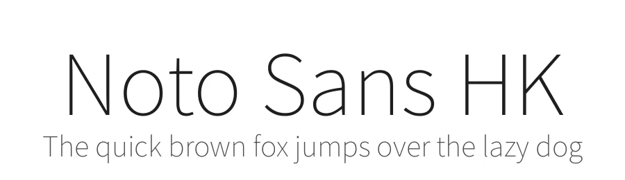 Noto Sans HK by Google — Sans Serif Font