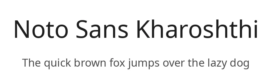 Noto Sans Kharoshthi by Google — Sans Serif Font