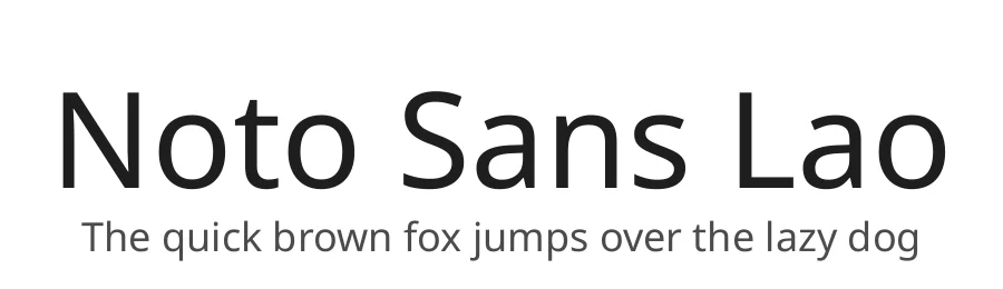 Noto Sans Lao by Google — Sans Serif Font