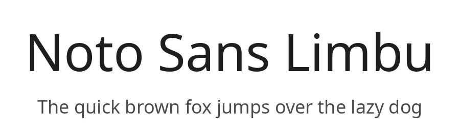 Noto Sans Limbu by Google — Sans Serif Font