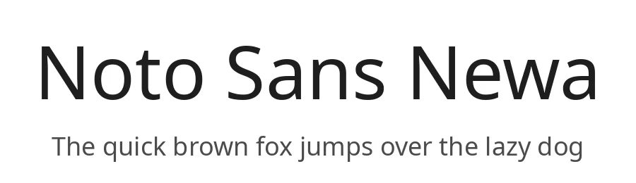 Noto Sans Newa by Google — Sans Serif Font