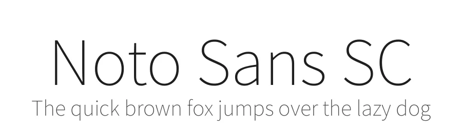 Noto Sans SC by Google — Sans Serif Font