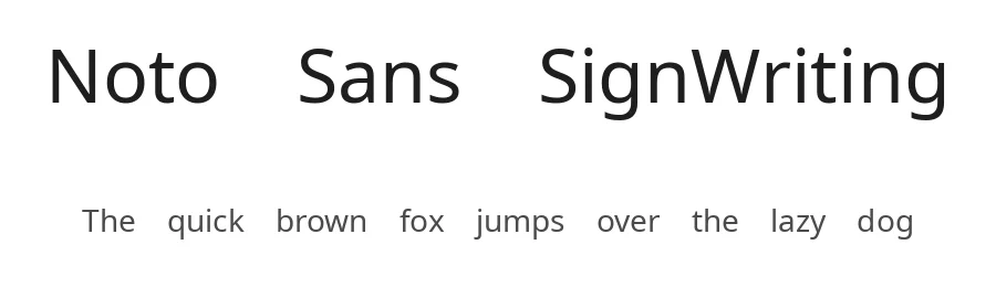 Noto Sans SignWriting by Google — Sans Serif Font