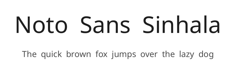 Noto Sans Sinhala by Google — Sans Serif Font
