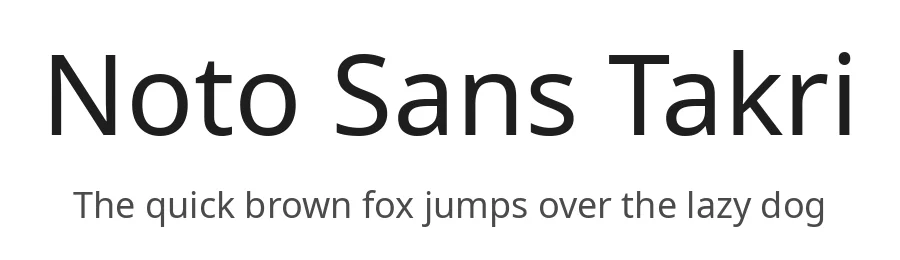 Noto Sans Takri by Google — Sans Serif Font