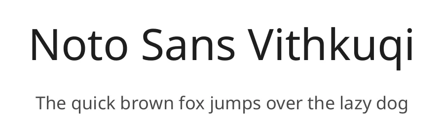 Noto Sans Vithkuqi by Google — Sans Serif Font