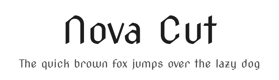 Nova Cut by Wojciech Kalinowski — Display Font