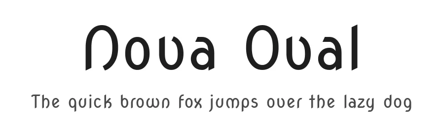 Nova Oval by Wojciech Kalinowski — Display Font