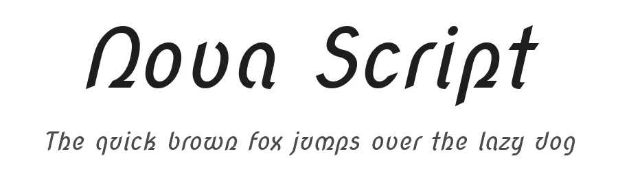 Nova Script by Wojciech Kalinowski — Display Font