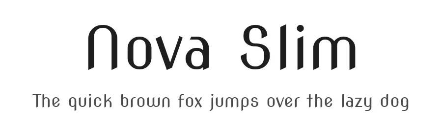 Nova Slim by Wojciech Kalinowski — Display Font