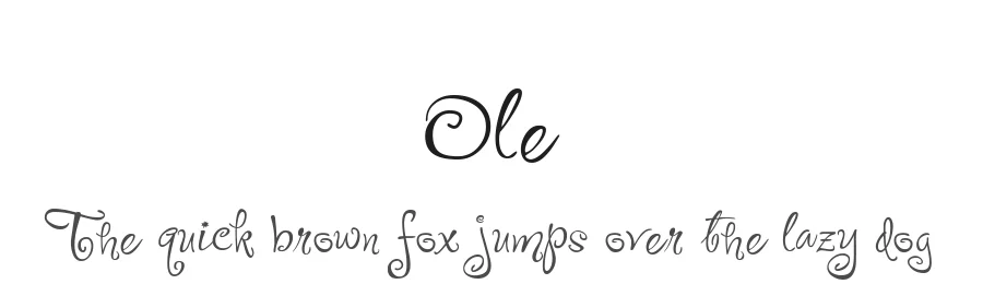Ole by Robert Leuschke — Script Handwritten Font