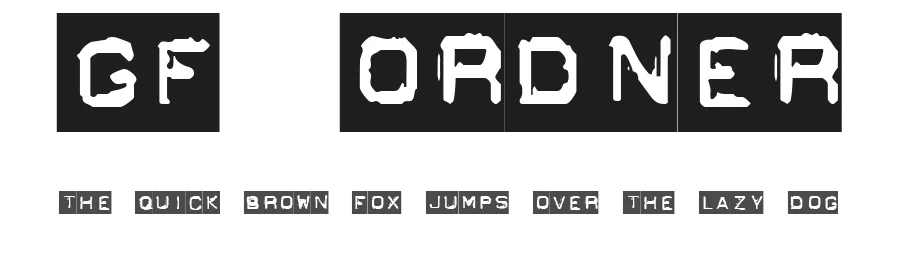 GF Ordner by GF Fonts — Decorative Font