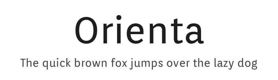 Orienta by Eduardo Tunni — Sans Serif Font