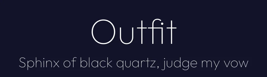 Outfit by Smartsheet Inc, Rodrigo Fuenzalida — Sans Serif Font — thumbnail 2
