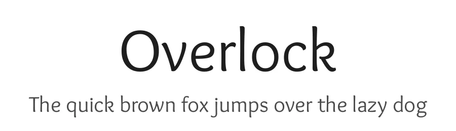 Overlock by Dario Manuel Muhafara — Display Font