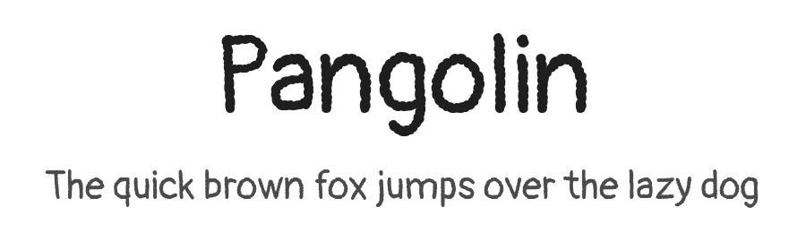 Pangolin by Kevin Burke — Script Handwritten Font