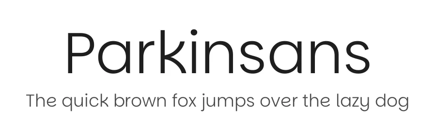 Parkinsans by Red Stone — Sans Serif Font
