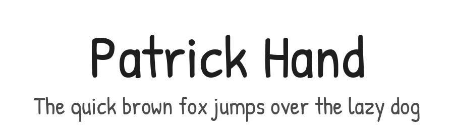 Patrick Hand by Patrick Wagesreiter — Script Handwritten Font