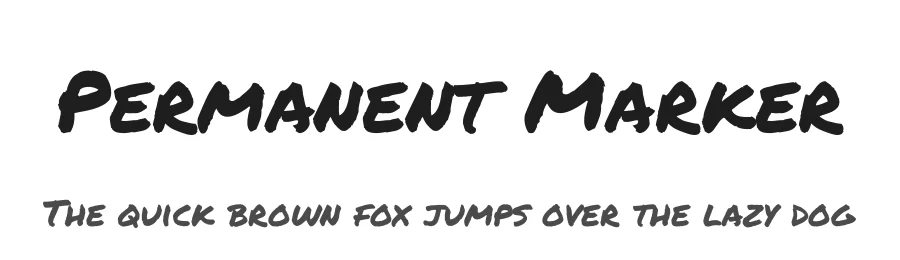 Permanent Marker by Font Diner β Script Handwritten Font