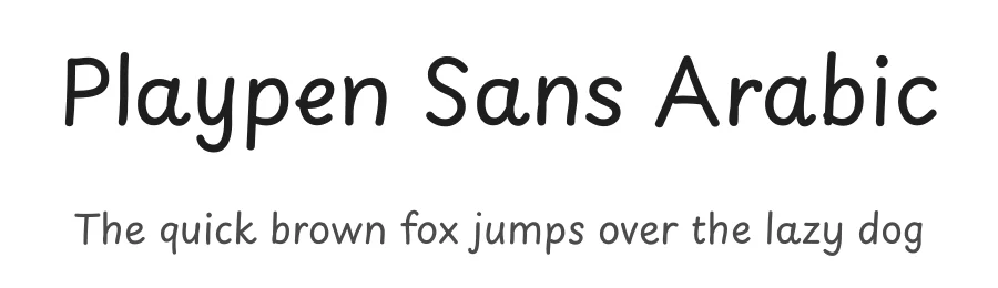 Playpen Sans Arabic by TypeTogether, Azza Alameddine, Laura Meseguer, Veronika Burian, José Scaglione — Script Handwritten Font