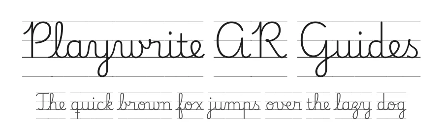 Playwrite AR Guides by TypeTogether, Veronika Burian, José Scaglione — Script Handwritten Font